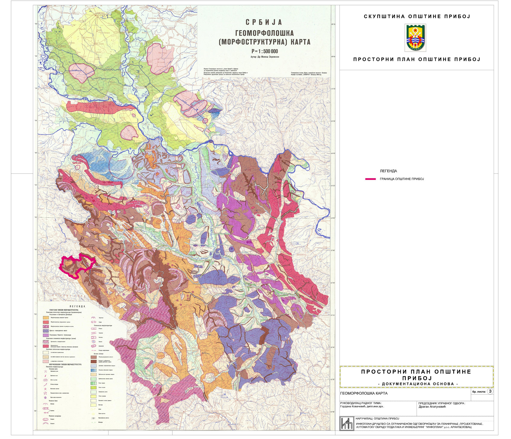 geološka karta srbije Urbanizam   Општина Прибој geološka karta srbije